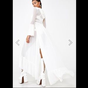 Dolls Kill White Holy Desert Alchemist Hooded Duster